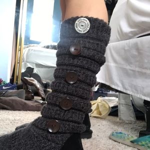 Muk Luk Slouch Button Boots